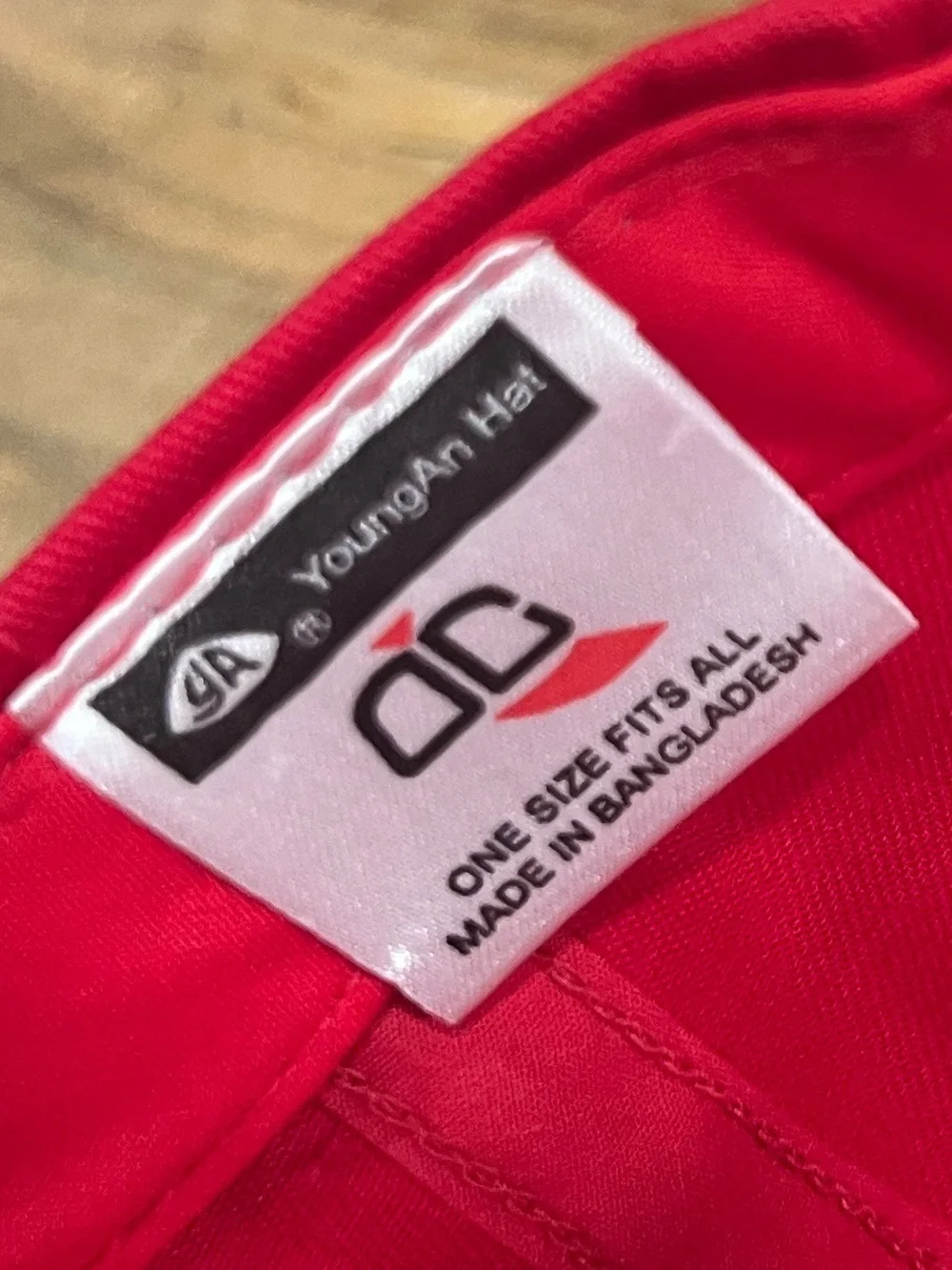 Fred Red Cap with Yellow Embroidered Logo